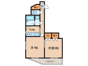 ルーブル石神井公園（４０１）の物件間取画像